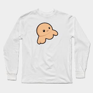 Light Orange Octopus Long Sleeve T-Shirt